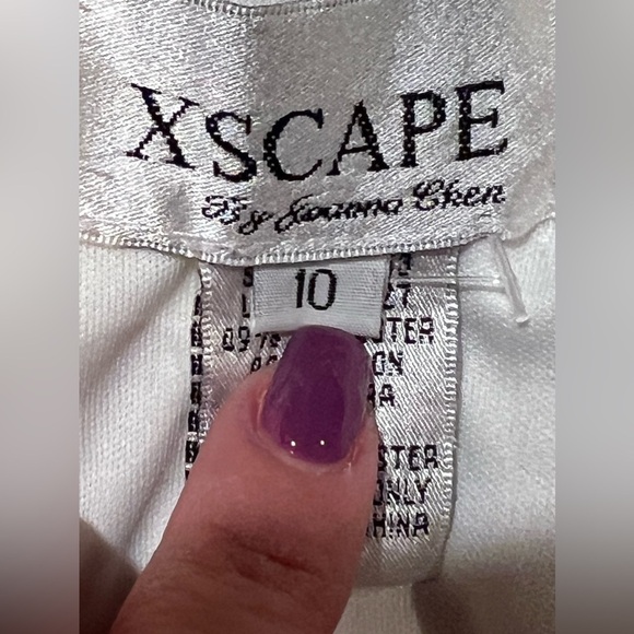 Xscape Cream/White Blouse with Lace Detail - Size: 10 - Picture 5 of 7